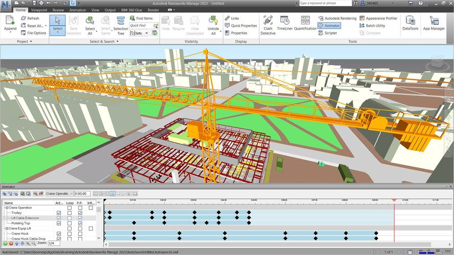 步驟指南：使用Navisworks進行施工模擬動畫 - BIM,Reivt中文網
