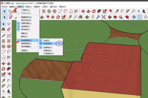 如何去除SketchUp中的虛線和馬賽克效果 - BIM,Reivt中文網