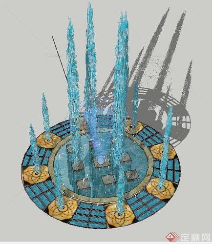 免費下載100套草圖大師水柱、旱噴、水花SKP格式模型 - BIM,Reivt中文網