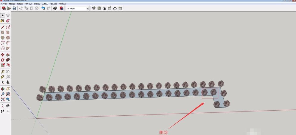Sketchup草圖大師：如何快速在道路上添加樹木 - BIM,Reivt中文網