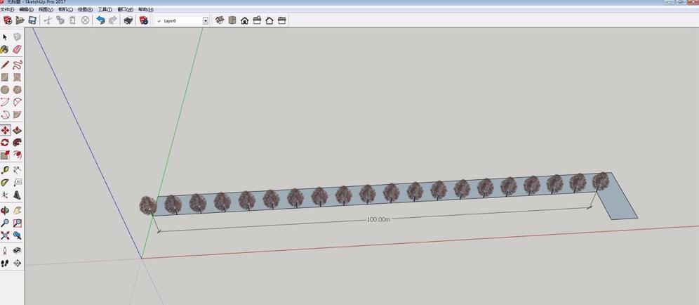 Sketchup草圖大師：如何快速在道路上添加樹木 - BIM,Reivt中文網
