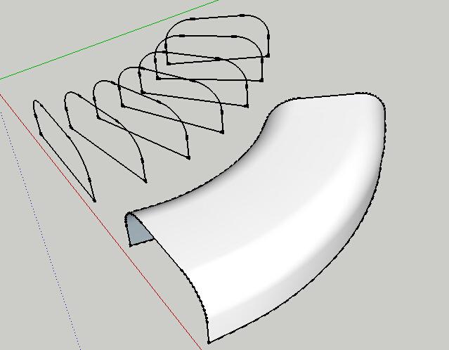 如何使用SketchUp給曲面模型貼圖 - BIM,Reivt中文網