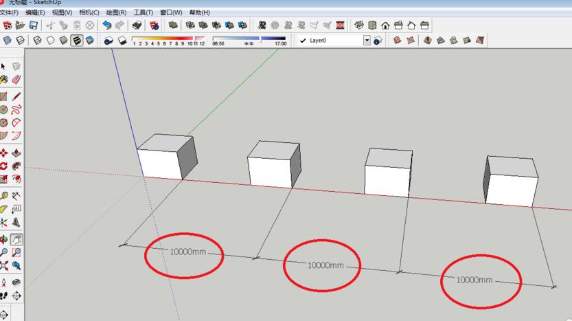 SketchUp教程 | 如何在SU和草圖大師中連續(xù)復(fù)制相同距離的多個物體？