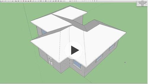 如何利用SU插件快速建立坡頂 - BIM,Reivt中文網(wǎng)