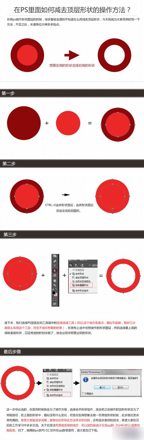 PS頂層形狀如何使用減去功能？簡易指南：PS頂層形狀減去功能詳解。 - BIM,Reivt中文網